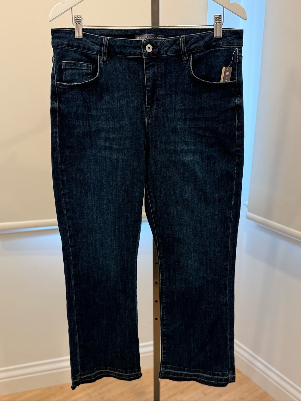 Elliott Lauren Baby Boot Crop Jean - Dark Denim